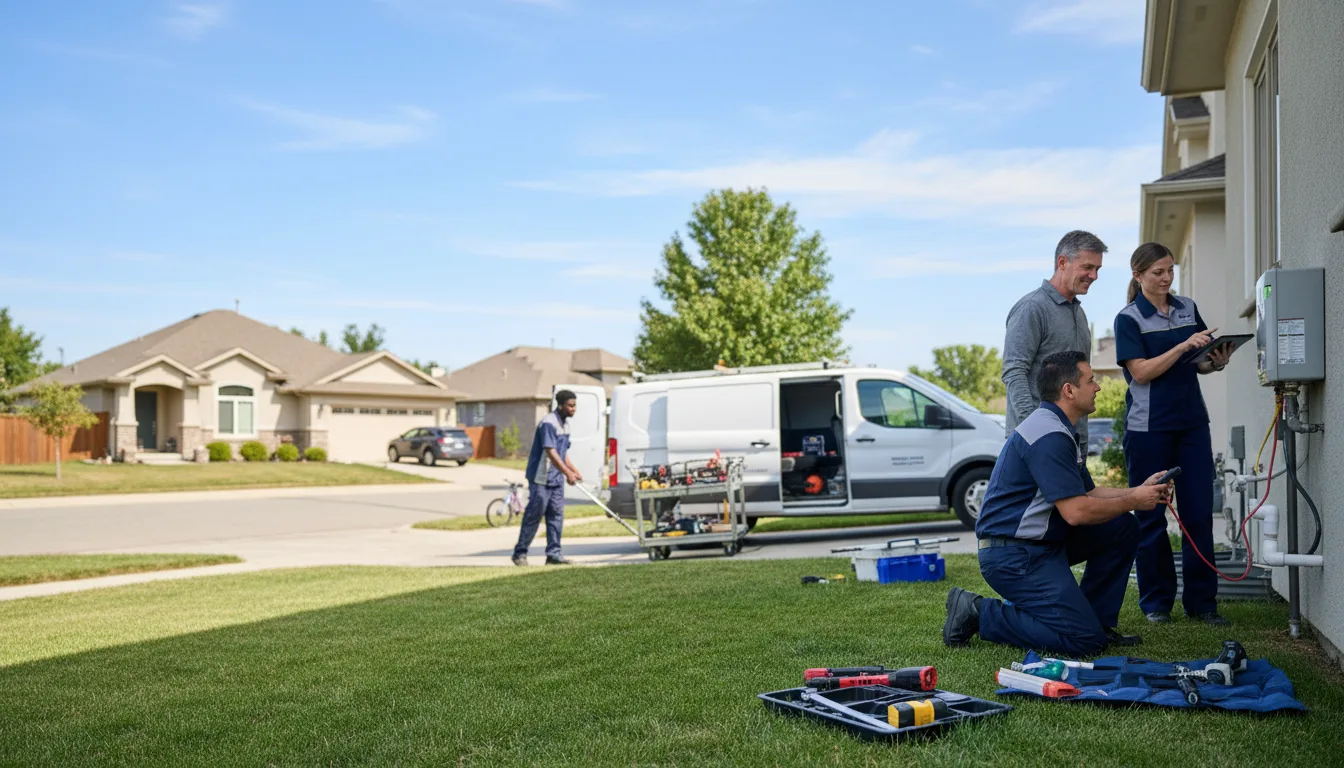 Tankless water heater service in Harristown, IL